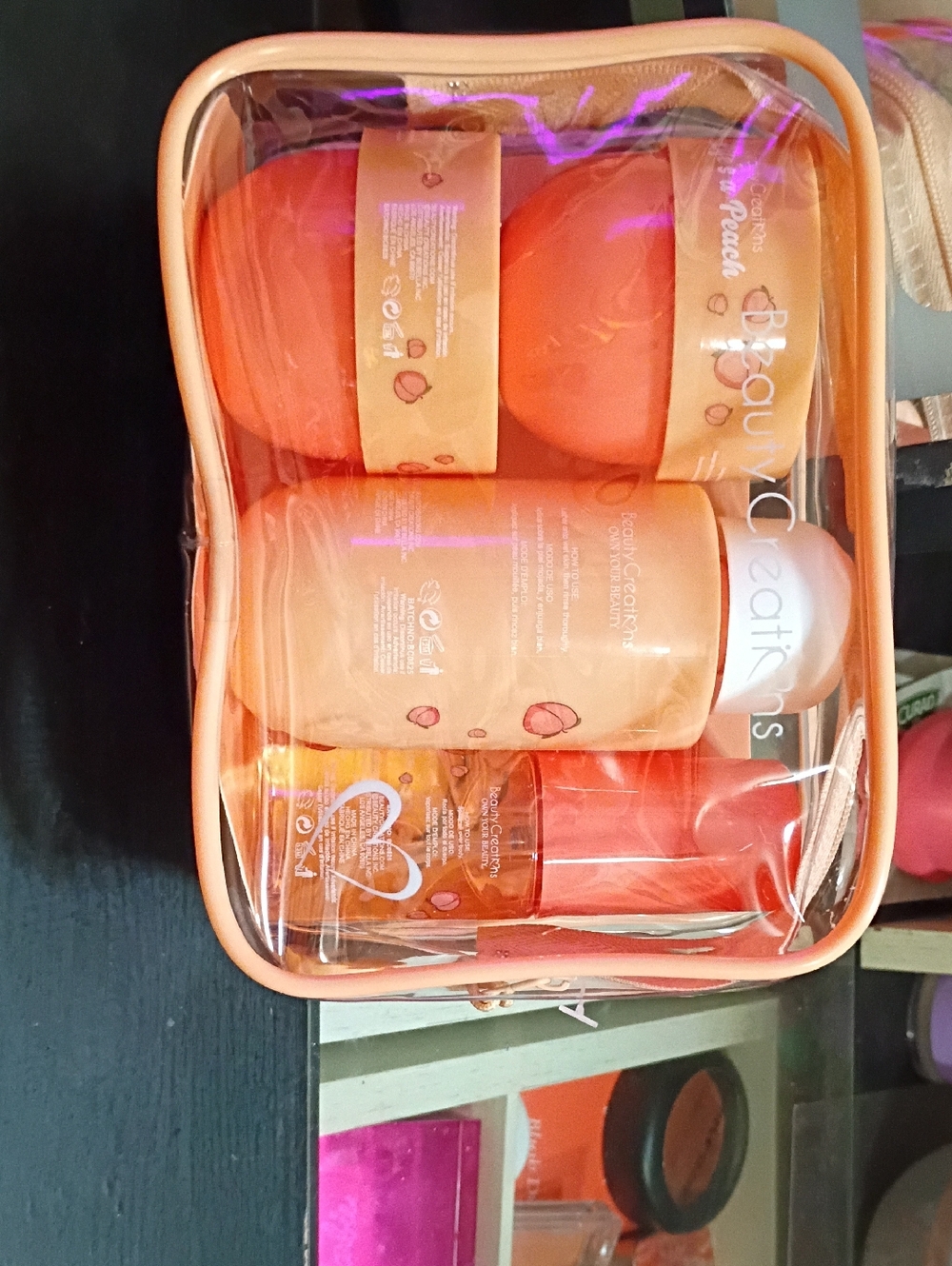 Beauty Creations Peach-Orange Bath & Body Gift Set